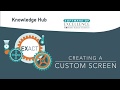 How to Create Custom Screens in Exact