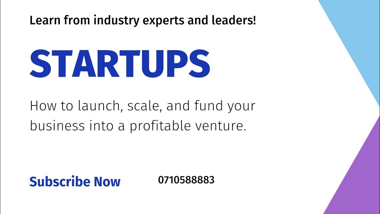 Startups And Funding - YouTube