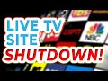Popular FREE Live TV Website Shut Down!