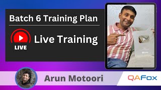 Training Plan for Batch 6 (Software Testing \u0026 Tools with Selenium Java Automation, API Testing etc.)