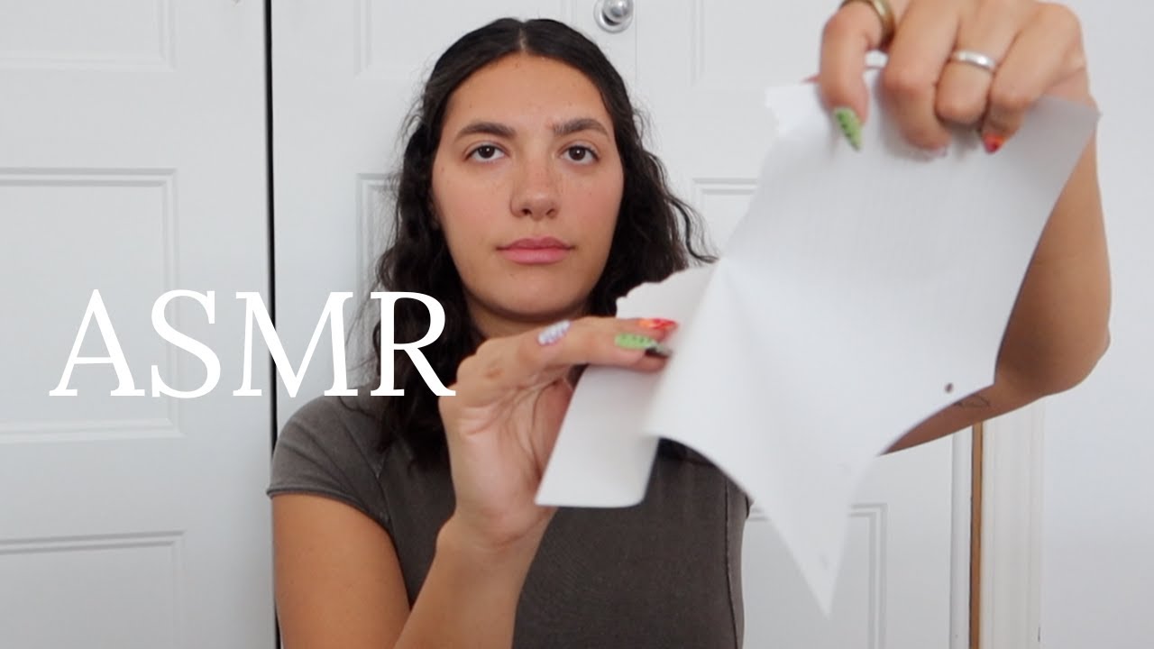 Paper Ripping Tearing Asmr Youtube