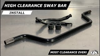 Gktech S -Chassis High Clearance Adjustable Swaybar - Install