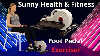 Best Sunny Health & Fitness Magnetic Under Desk Elliptical Machine Foot Pedal Exerciser review  2022