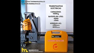 Transpaleta Eléctrica con batería de Litio de Manuleva