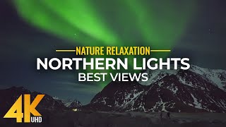 Northern Lights in Arctic Norway in 4K - Best Shots of Aurora Borealis, Amazing Relaxation Video