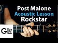 Rockstar - Post Malone: Acoustic Guitar Lesson/Tutorial 🎸How To Play Chords/Rhythms