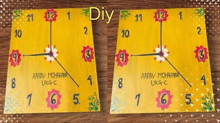 DIY School Project Wall Clock || School Project Ideas 💡 ⏰