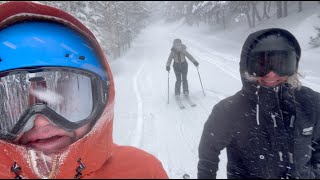 Mondays Are Great For Skiing ~ Live From Stowe Vermont Where It's Blizzarding Again Today