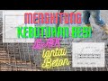 Besi Beton - Menghitung Kebutuhan Besi Lantai Dak Beton Bertulang (koreksi di deskripsi)