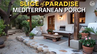 Maximizing Outdoor Living Space: A Mediterranean Porch and Home Garden Inspiration
