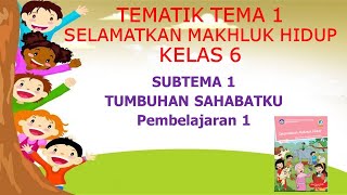 Kelas 6 Tematik : Tema 1 Selamatkan Makhluk Hidup Subtema 1 Pembelajaran 1