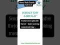 Business Finance Hack: Invoice the Same Day #invoice #bookkeepingmadeeasy