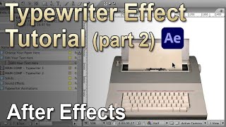 Typewriter Effect (After Effects Tutorial - pt 2)