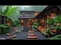 exploring traditional house design amidst tropical greenery