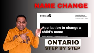 Step-by-Step Guide to Changing Your Child's Name in Ontario, Canada