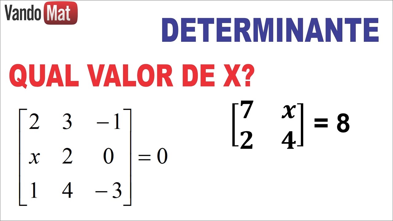 Matrizes E Determinantes Exercícios - RECTORY