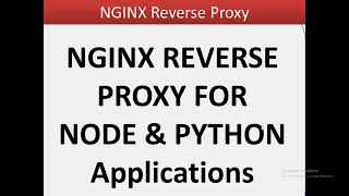NGINX REVERSE PROXY FOR NODE & PYTHON Applications | Nginx Tutorial