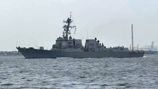 USS Gravely (DDG 107) Outbound - October 17, 2022 -!Norfolk, Virginia