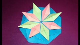 Easy origami coaster - Octagonal origami tato - Great ideas for gift
