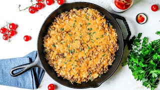 Easy KETO Cheeseburger Casserole Recipe | Low Carb Keto Dinner Recipes With Ground Beef