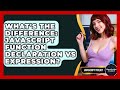 What's The Difference: JavaScript Function Declaration Vs Expression? - JavaScript Toolkit