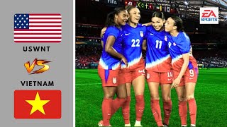 Feb 18, 2025 | USWNT vs VIETNAM | International Friendly soccer gameplay | FIFA 23