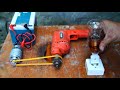 how to turn a drill into a 250v generator