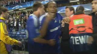 Didier Drogba Angry After Chelsea Lose In The Champions League