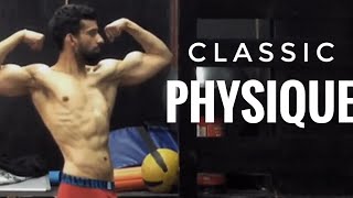 Classic physique posing practice