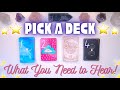 WHAT YOU NEED TO HEAR RIGHT NOW 🌙💭✨ TIMELESS Pick a Card Tarot Reading 🪐🌼