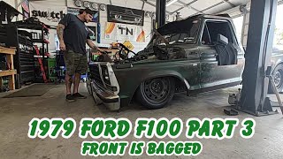 1979 Ford F100 Getting Z'd, CV Swapped, and Bagged. 4.6 With AC Part 3  Rad Fabz