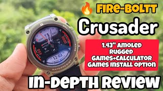 Fire-boltt Crusader 🔥 Amoled Calling Smartwatch | Fire-boltt Crusader Unboxing \u0026 Review | Fireboltt