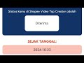 Tips Jitu Diterima Cepat Top Creator Shopee Video Pada Pendaftaran Pertama Oktober 2024 Terbaru