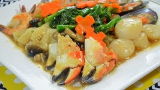 How to Make Thai Seafood Rad Na Noodles ราดหน้าทะเล (泰式濕炒河)