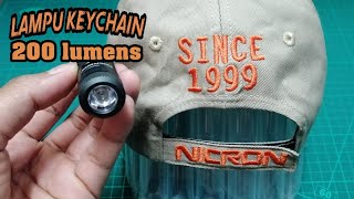 Nicron B10 Keychain Light Review! 200 Lumens