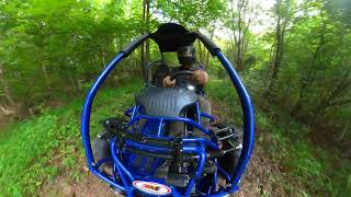 Trailmaster MID XRX Off Road Go Kart Trail Run Insta360 Part 1