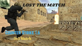 CS 1.6 De_Dust2 5v5 Match | Match Defeat! | K.U PRO GAMERZ