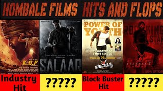 Homble Films hits and flops movies list | Homble films hits and flops upto kgf chapter 2
