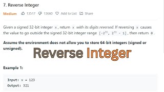 Reverse Integer LeetCode Solution | Python Tutorial for Coding Interviews