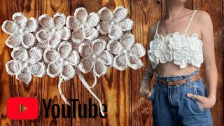 🥰😍crop top tejido a crochet super facil 🥰😍