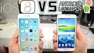 Android 5.0 Lollipop VS iOS 8 - iPhone 6 & Samsung Galaxy S5 Comparison