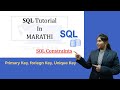 SQL Tutorial in Marathi || SQL Constraints