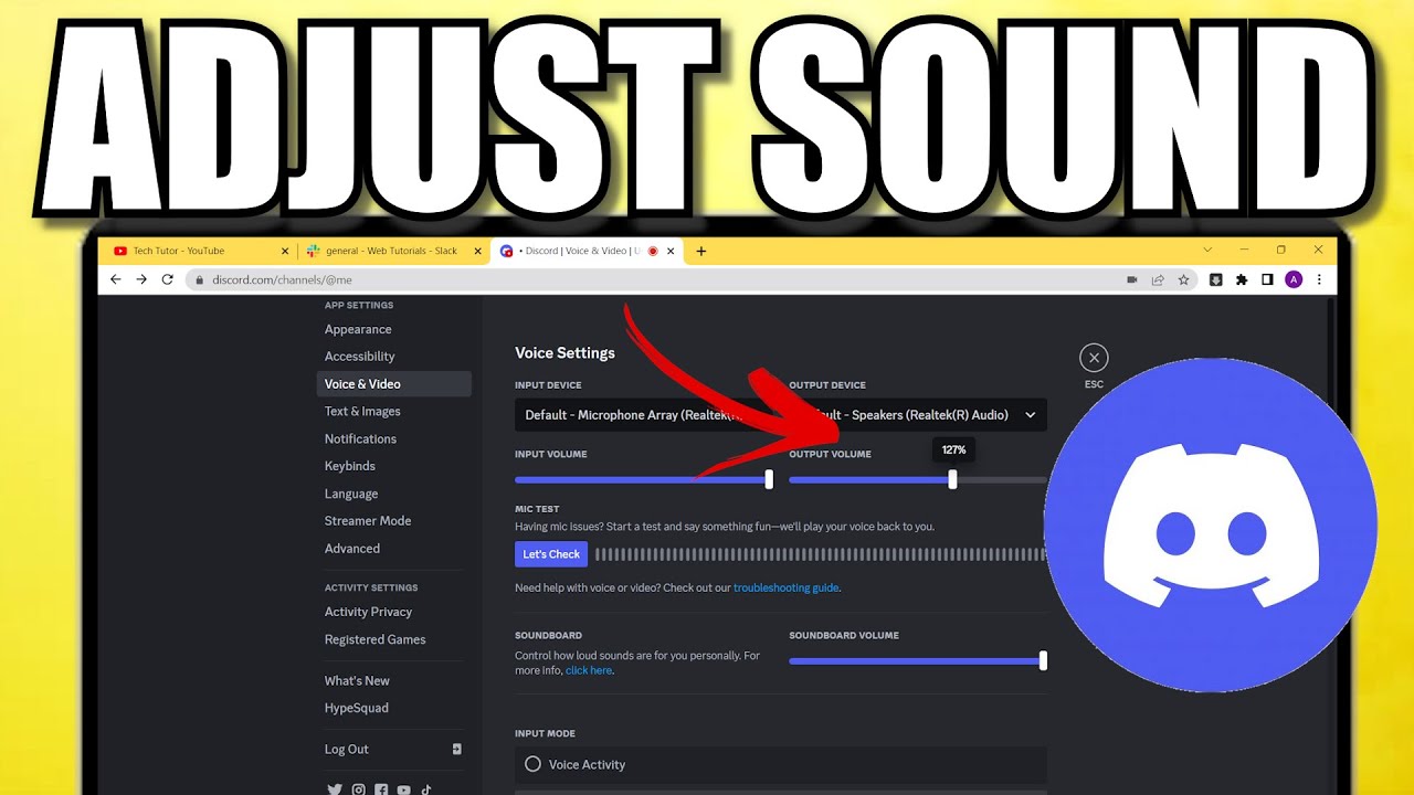 How To Adjust Sound Volume On Discord - YouTube