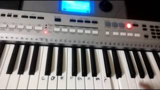 Jaamu raathiri jaabilamma song played on keyboard
