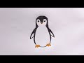 How to draw a cute Penguin🐧|| Easy Penguin drawing step by step for toddlers ||