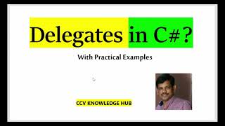 Become a master in C# Delegates in 1 Hour