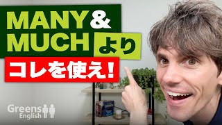 ネイティブがmanyとmuchの代わりに英会話で使う便利な言い方を紹介【英語文法】