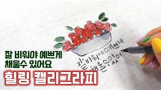 [감성토끼 캘리그라피] 마음을 움직이는 한 줄의 문장 힐링 캘리그라피