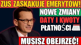 🔴 ZUS ZASKAKUJE EMERYTÓW! NOWE ZMIANY, DATY I KWOTY PŁATNOŚCI – KONIECZNIE PRZECZYTAJ!