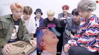 BTS reaction to their Instagram edit reels #bts reaction video